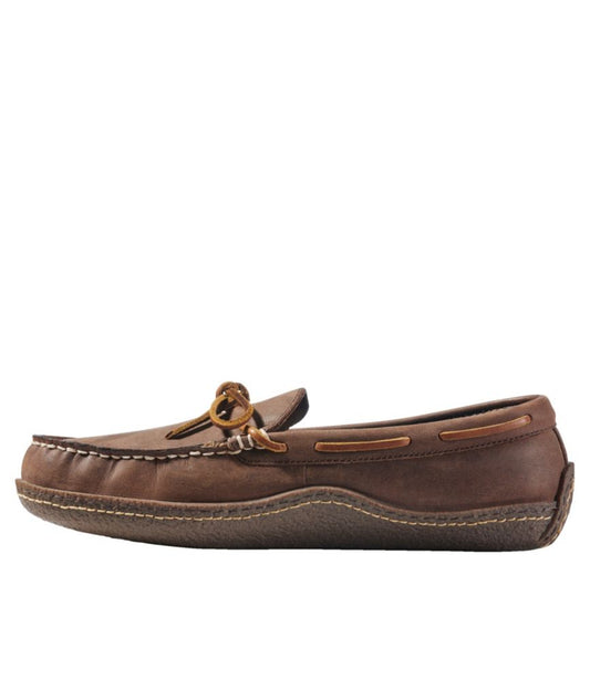 Men's Handsewn Slippers, Flannel-Lined - US 4144