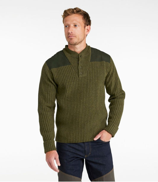 Men's Commando Sweater, Henley - US 7281