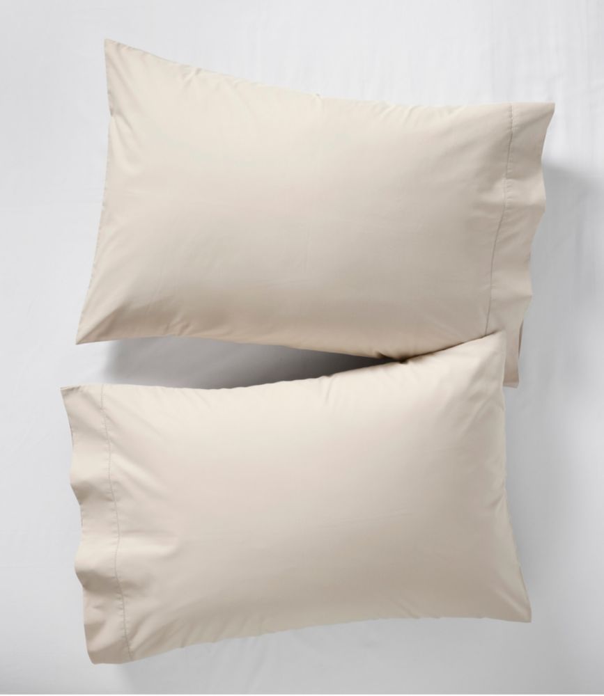 280-Thread-Count Pima Cotton Percale Pillowcases, Set of Two - US 5414