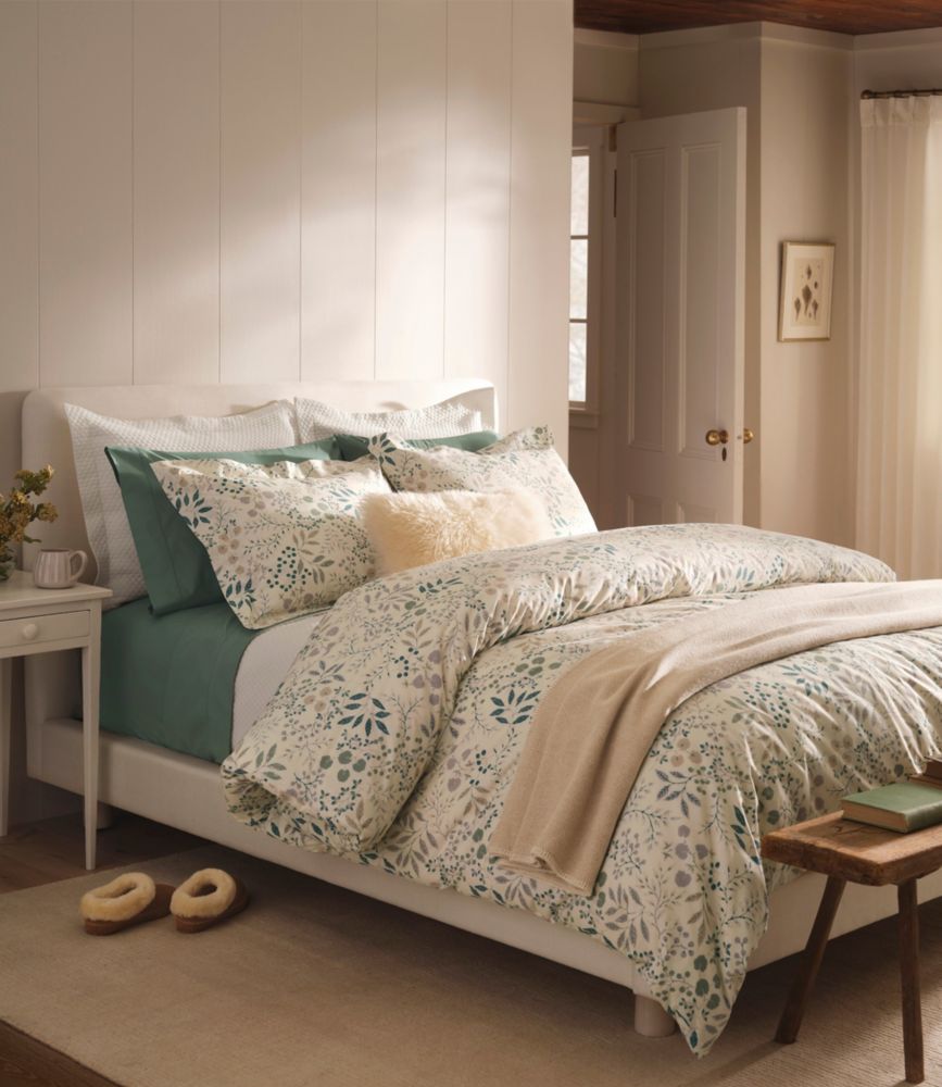 280-Thread-Count Pima Cotton Percale Comforter Cover Collection, Print - US 3847