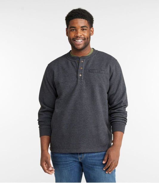 Men's Katahdin Iron Works® Bonded Waffle Fleece Henley - US 3184