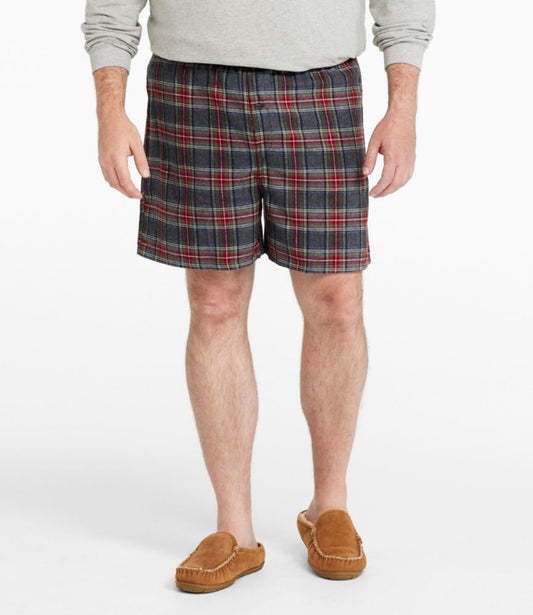Men's Scotch Plaid Flannel Boxers - US 8993