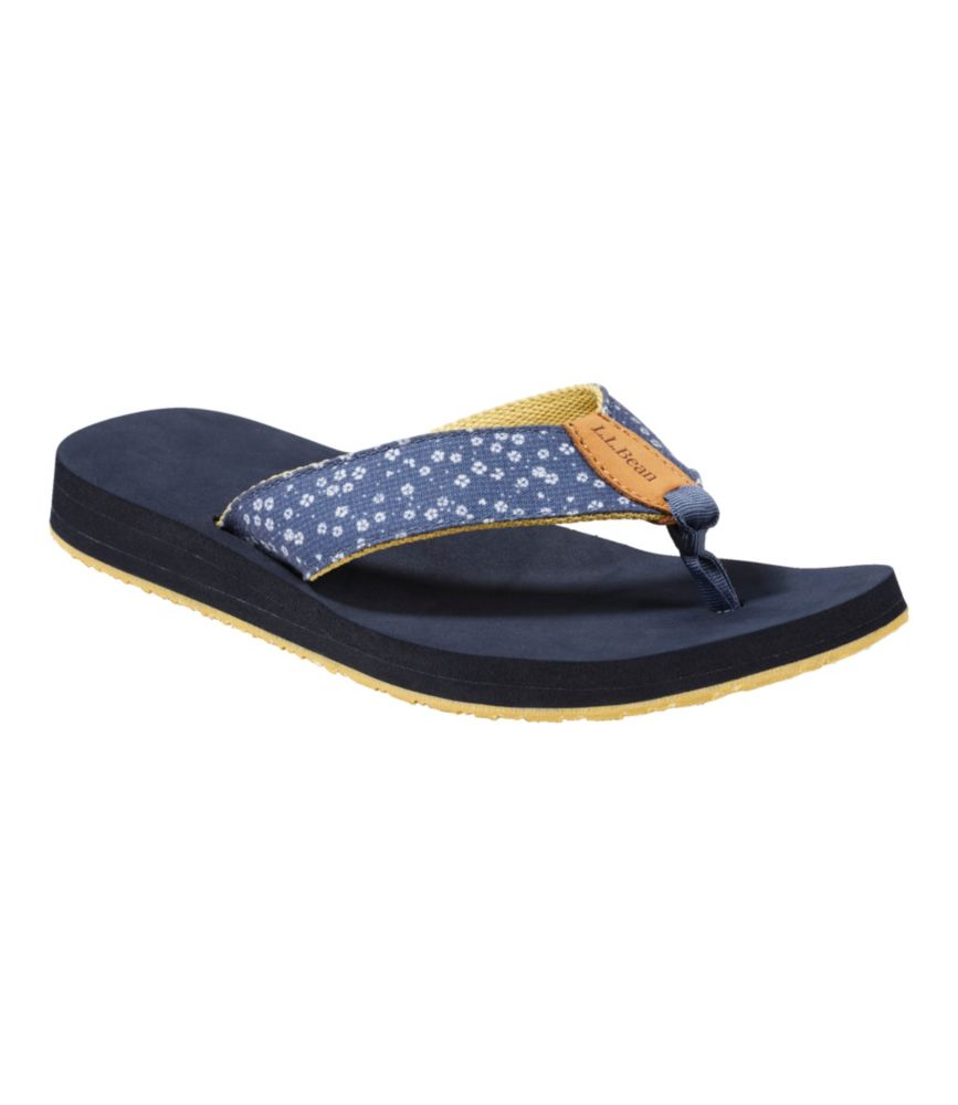 Women's Maine Isle Flip-Flops, Woven Print - US 5313