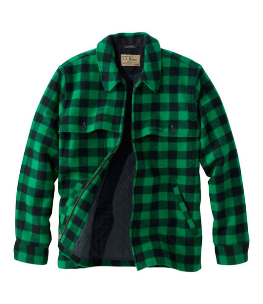 Men's Maine Guide Zip-Front Jac-Shirt with PrimaLoft, Plaid - US 9305