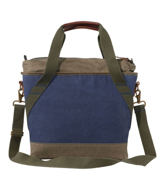 Insulated Waxed-Canvas Tote, Medium - US 3632