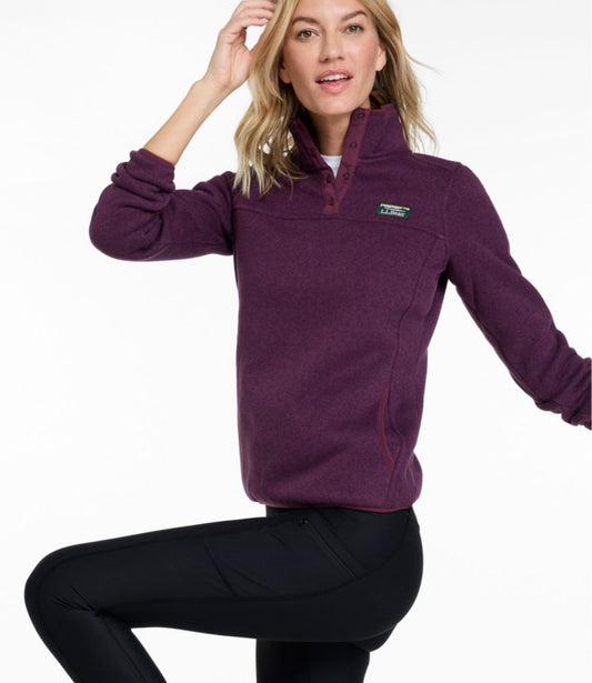 Women's L.L.Bean Sweater Fleece Pullover - US 4588