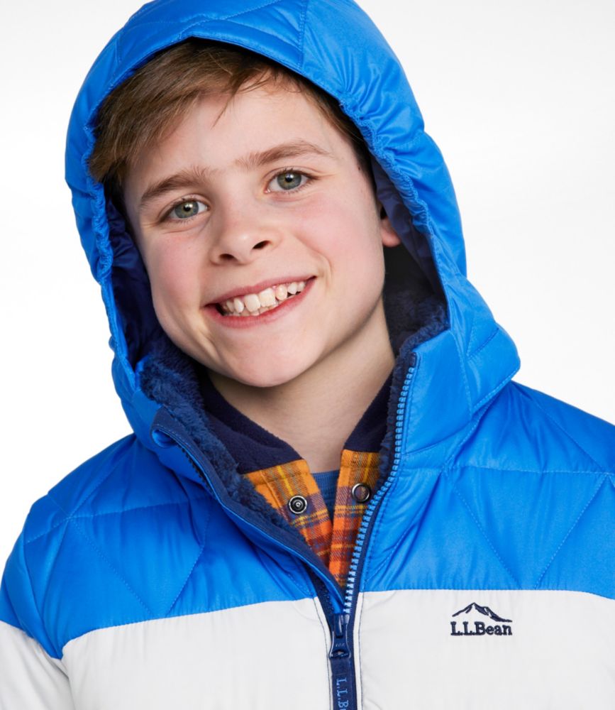 Kids' Bean's Down Jacket, Colorblock - US 2866