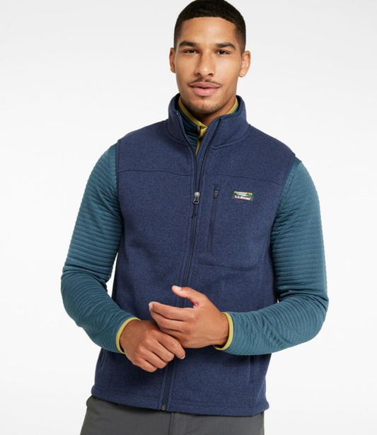 Men's Bean's Sweater Fleece Vest - US 9628