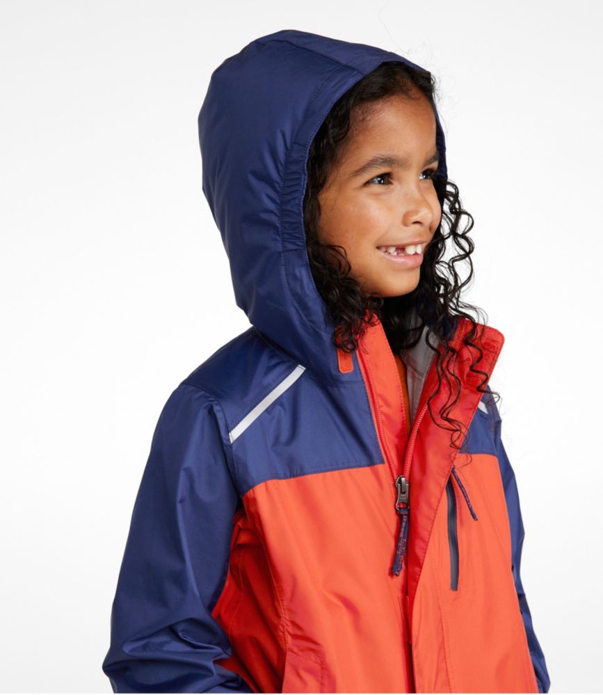 Kids' Trail Model Rain Jacket, Colorblock - US 3292