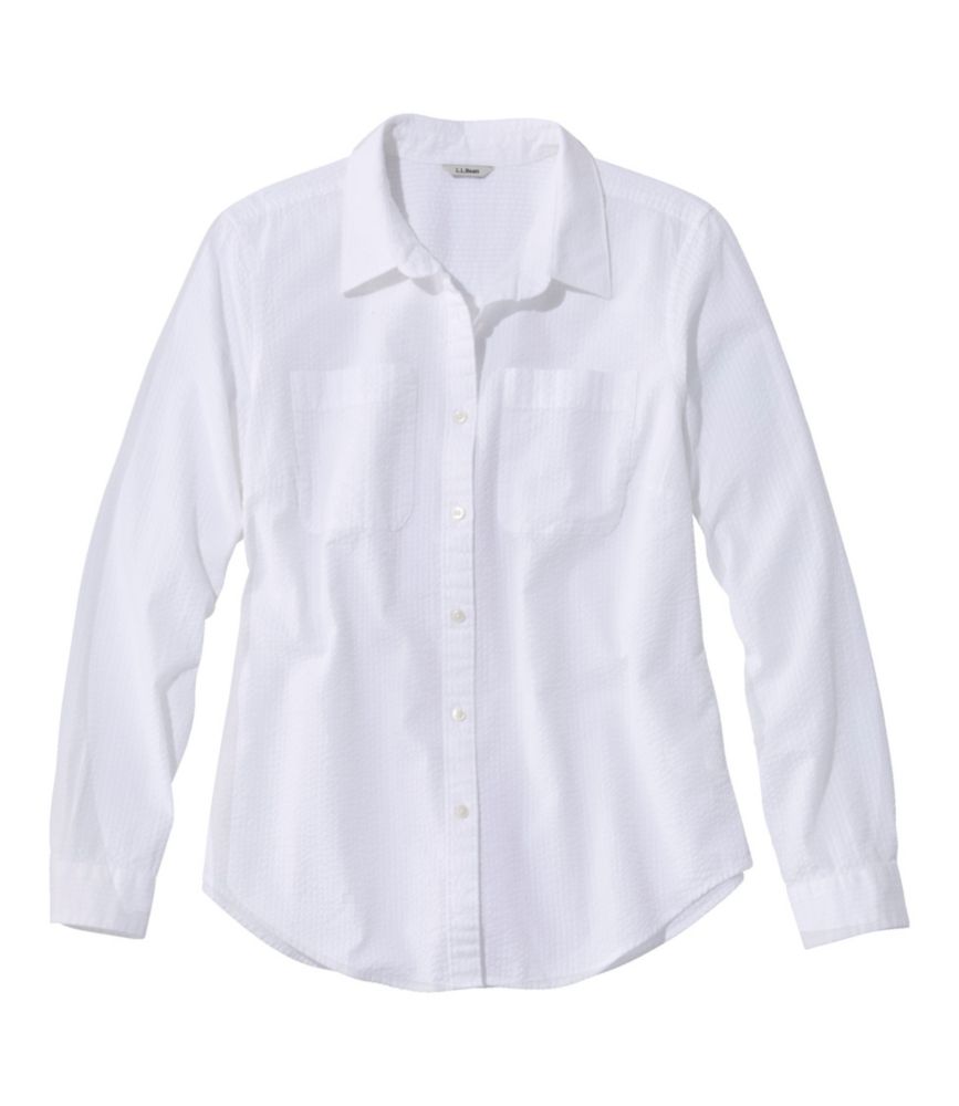 Women's Vacationland Seersucker Shirt, Long-Sleeve - US 2150