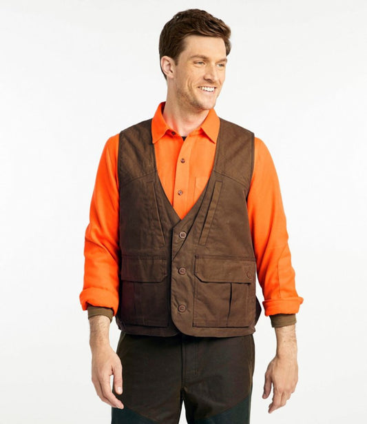 Men's Double L Waxed-Cotton Upland Vest - US 8662