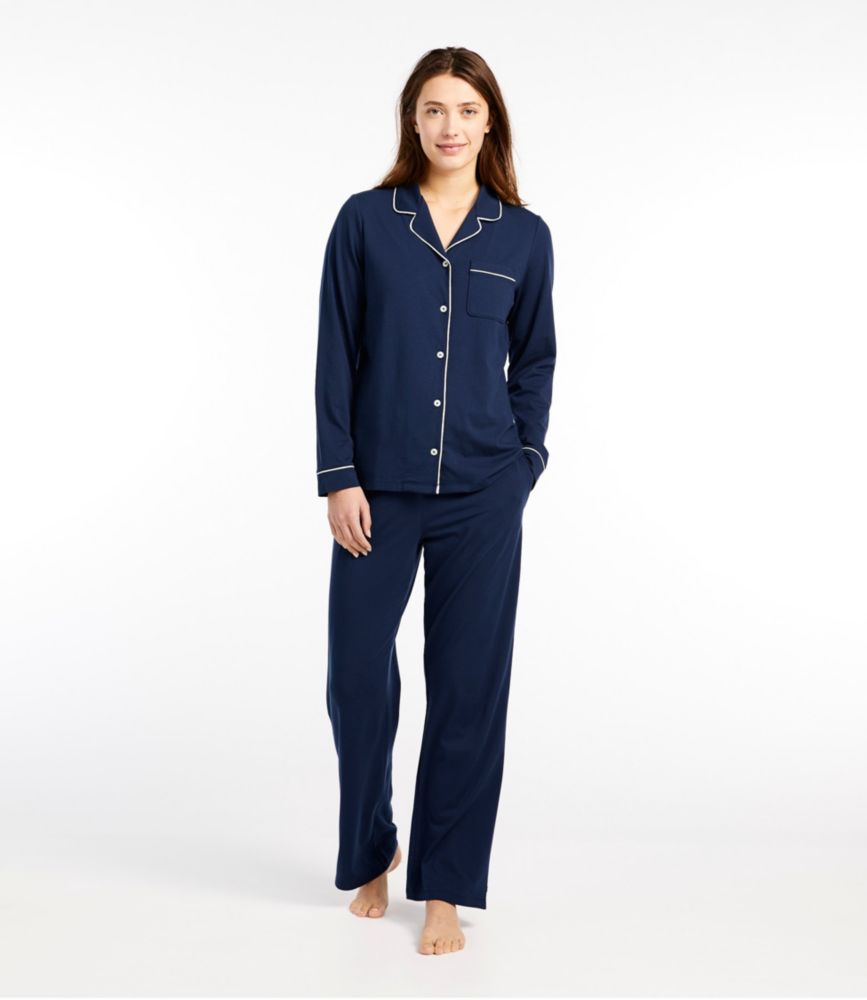 Women's Super-Soft Shrink-Free Pajama Set, Button-Front - US 9598