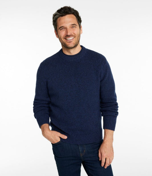 Men's Bean's Classic Ragg Wool Sweater, Crewneck - US 7538