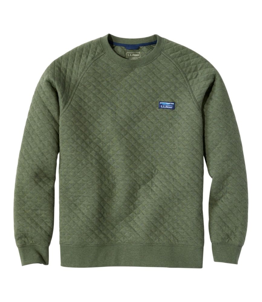 Men's Quilted Sweatshirt, Crewneck - US 7583
