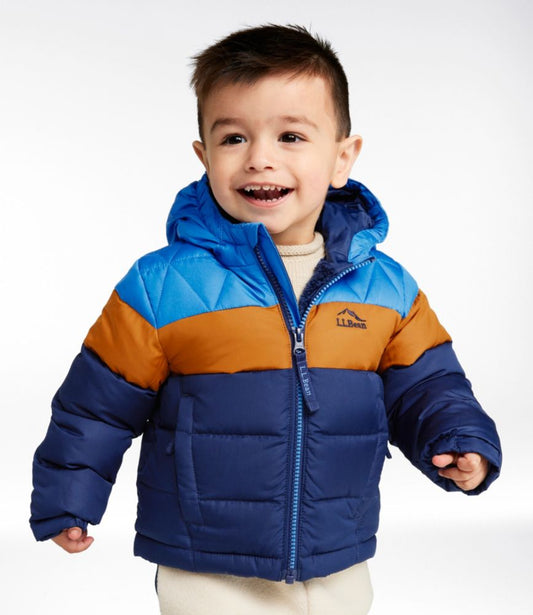 Infants' and Toddlers' Bean's Down Jacket, Colorblock - US 3525