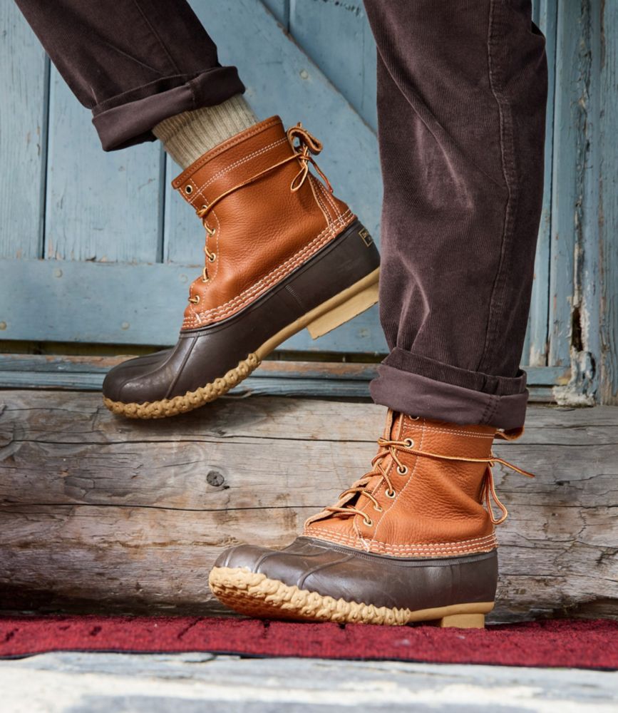 Men's Bean Boots 8", Flannel-Lined Insulated - US 4148
