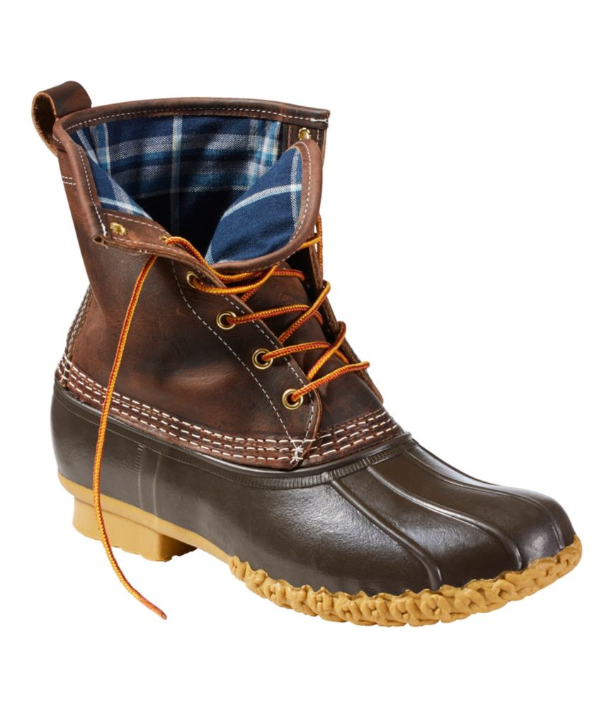 Men's Bean Boots 8", Flannel-Lined Insulated - US 8342