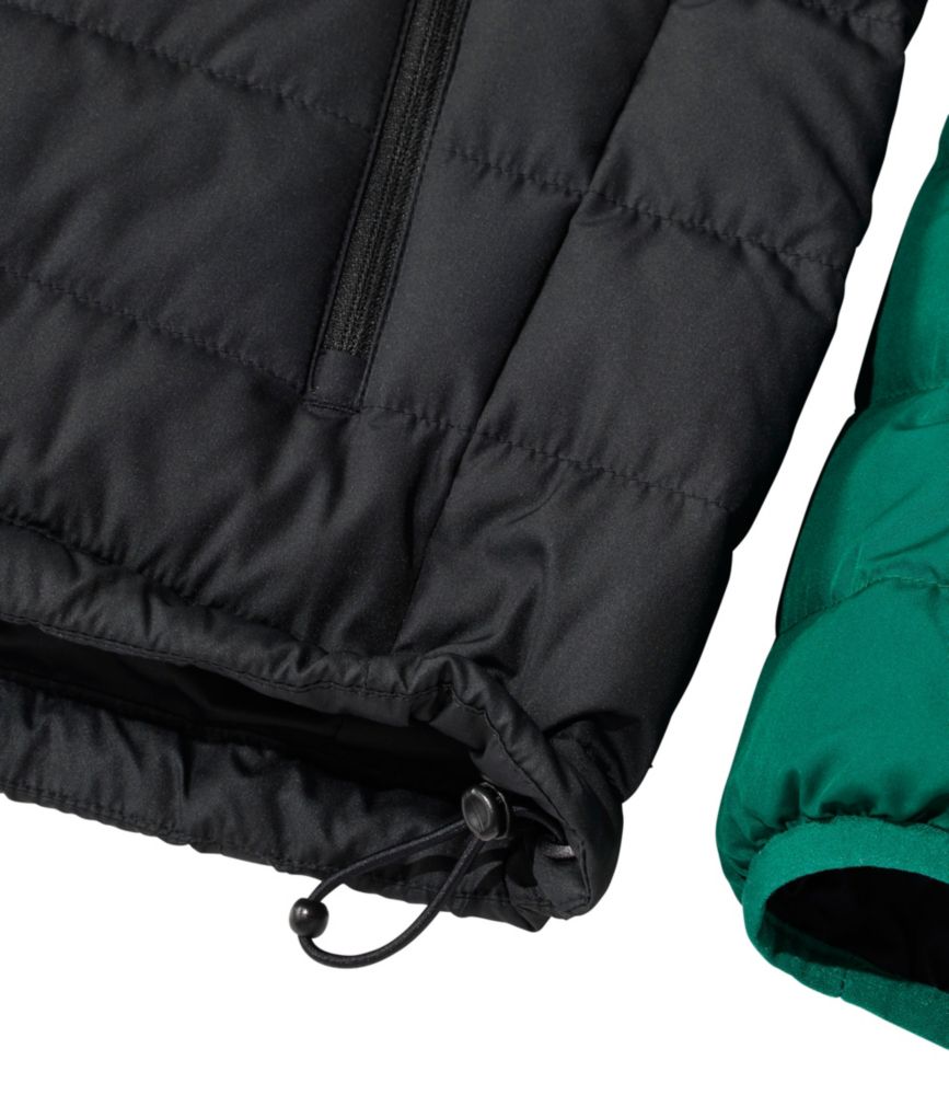 Men's Bean's Down Hooded Jacket, Colorblock - US 6179