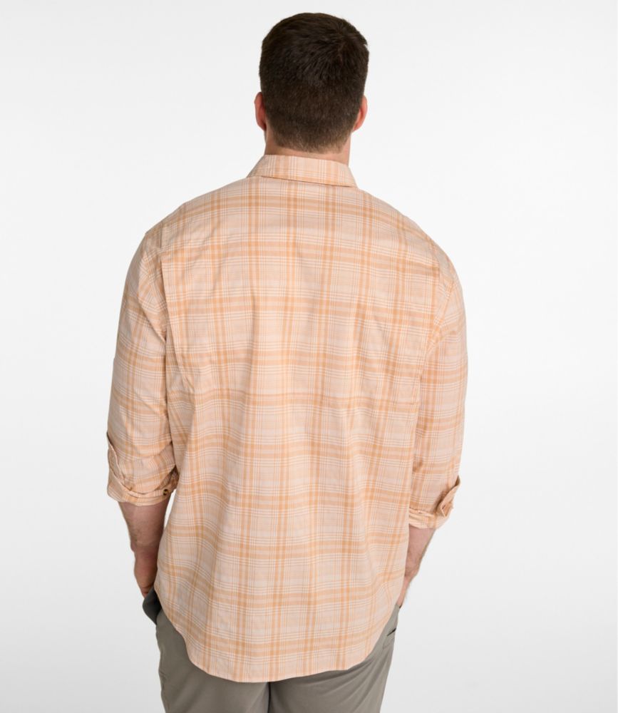 Men's Tropicwear Shirt, Plaid Long-Sleeve - US 1036