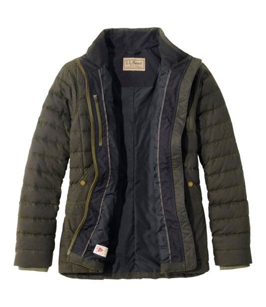 Women's L.L.Bean Upcountry Waxed Cotton Down Sweater - US 0904