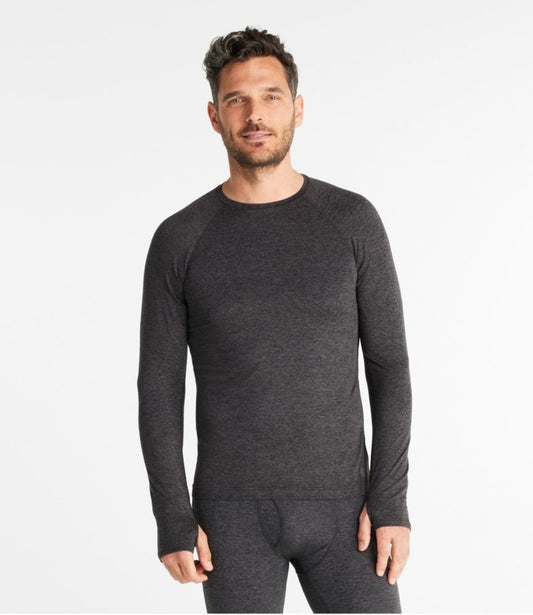 Men's L.L.Bean Simple Soft Base Layer, Crew - US 9631