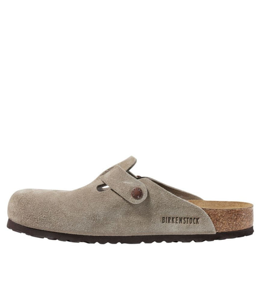Men's Birkenstock Soft Footbed Boston Clogs, Suede - US 4138