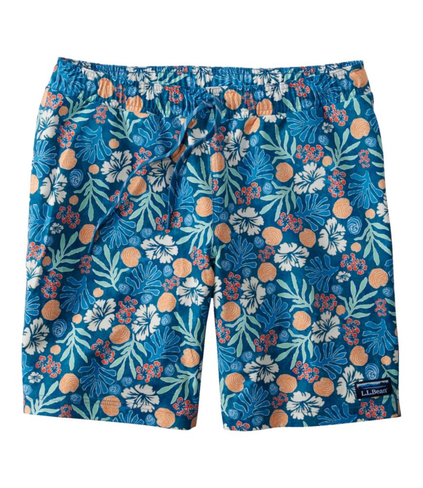 Men's Vacationland Stretch Swim Trunks, Print, 8" - US 7344