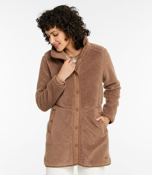 Women's Bean's Sherpa Fleece Coat - US 8995