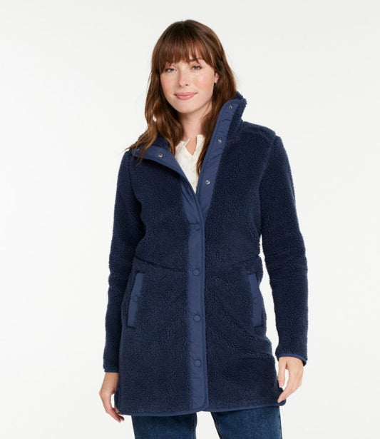 Women's Bean's Sherpa Fleece Coat - US 7611