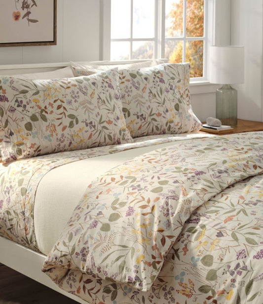 Birch Floral Percale Comforter Cover Collection - US 6578