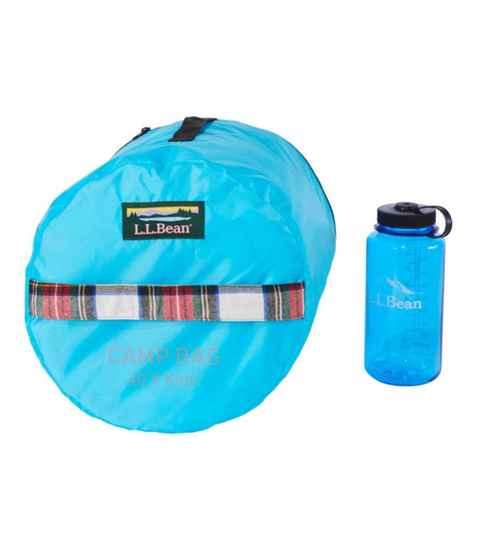 Kids' L.L.Bean Flannel Lined Camp Sleeping Bag, 40° - US 0458