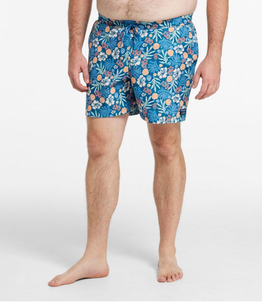 Men's Vacationland Stretch Swim Trunks, Print, 6" - US 3628