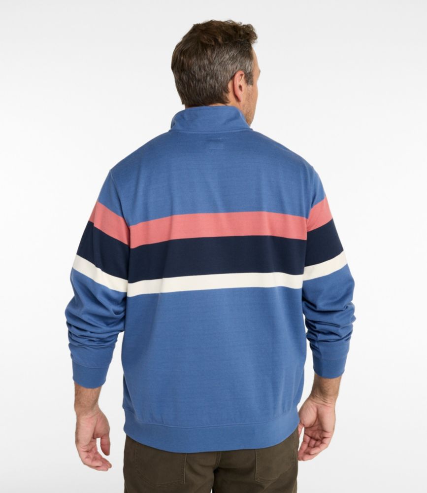Men's Bean's Vintage Soft Rugby, Mockneck, Chest Stripe - US 6631