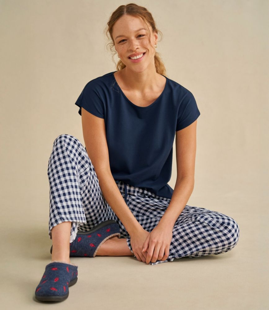 Women's Bean's Seacoast Seersucker Pajama Pant Set - US 0035