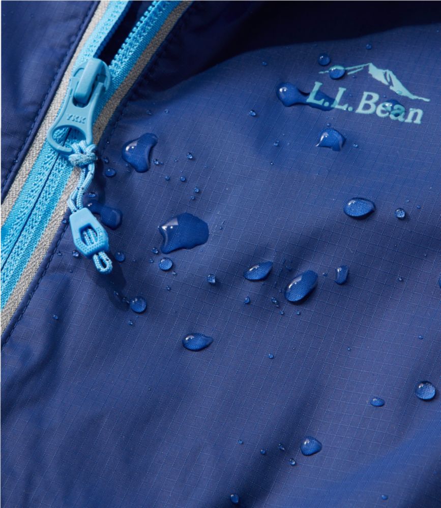 Kids' Wind and Rain Jacket, Reflective Zipper - US 0880