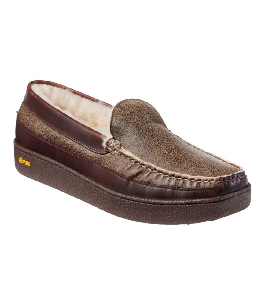 Men's Lodge Moc Vibram® Slippers, Shearling - US 1790