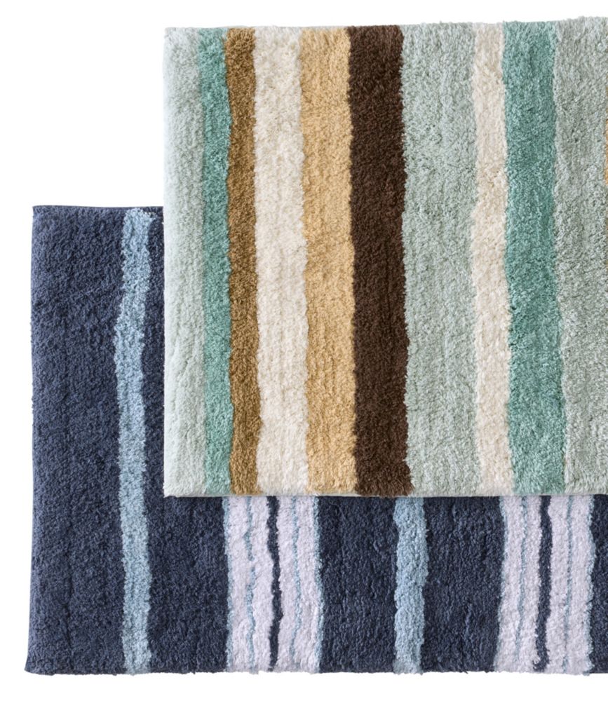 Premium Cotton Bath Mat, Multistripe - US 3807