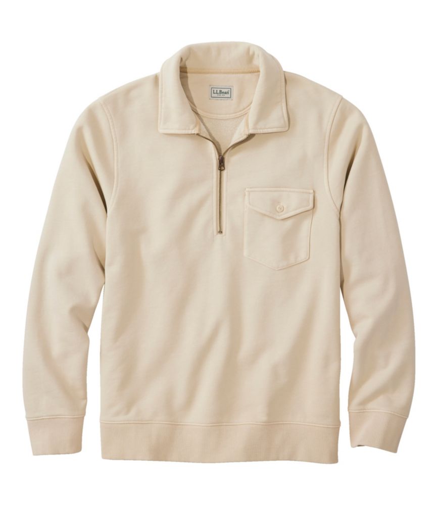 Men's Sunwashed Sweatshirt, Quarter-Zip Polo, Long-Sleeve - US 3594