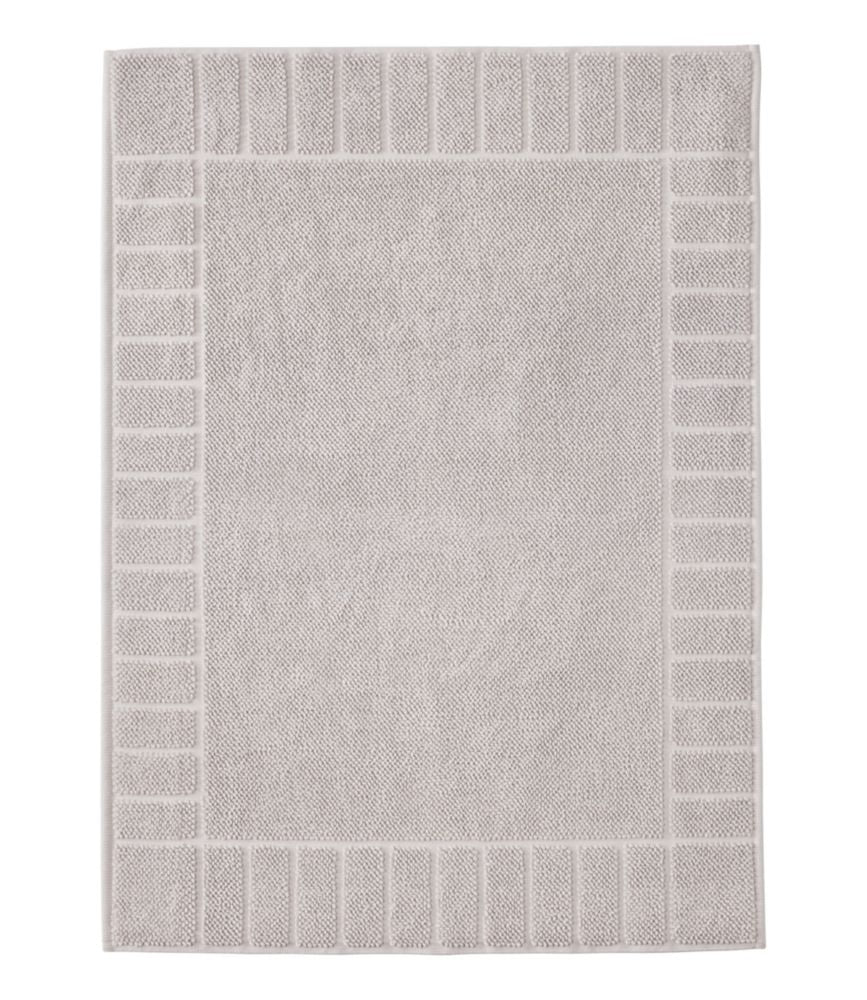 Organic Cotton Textured Bordered Bath Mat - US 6596