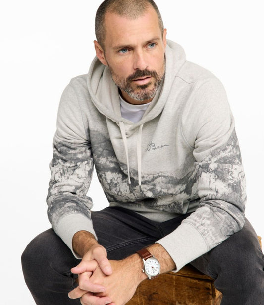 Men's Signature Camp Hoodie Sweatshirt, Print - US 5166