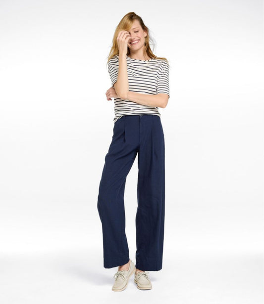 Women's Lakeside Linen-Blend Pants, Wide Straight-Leg - US 1472