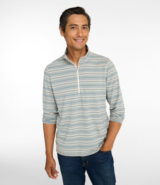 Men's Everyday SunSmart® Tee, Long-Sleeve Quarter-Zip Stripe - US 5925