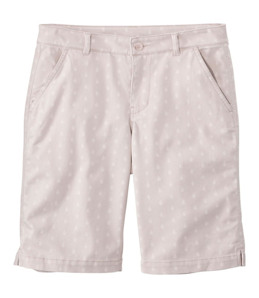Women's Comfort Stretch Shorts, Chino Bermudas 9" Print - US 8478