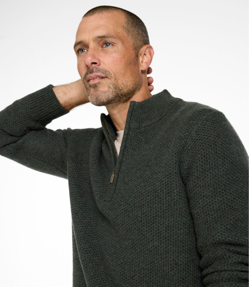 Men's Heritage Honeycomb Sweater, Quarter-Zip - US 8560