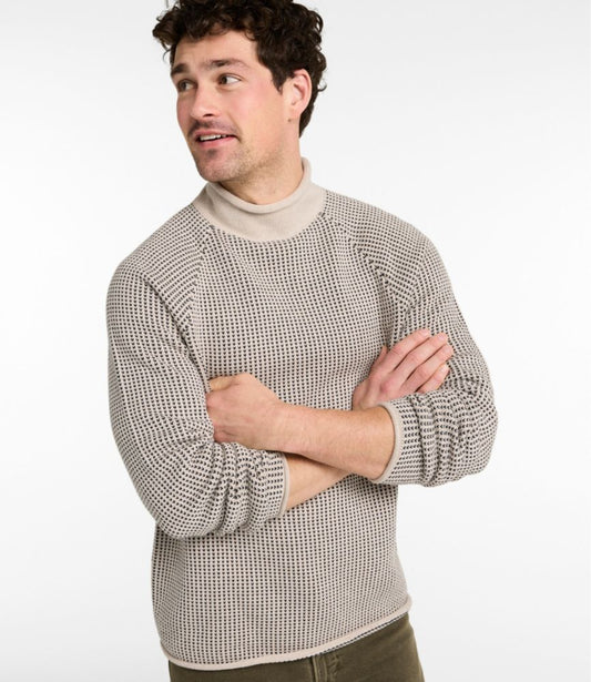 Men's The Original Double L® Rollneck Sweater, Bird's-Eye - US 2595
