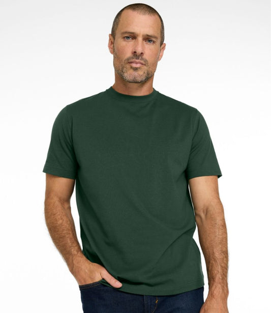 Men's Carefree Unshrinkable Tee, Slightly Fitted, Short-Sleeve - US 5202