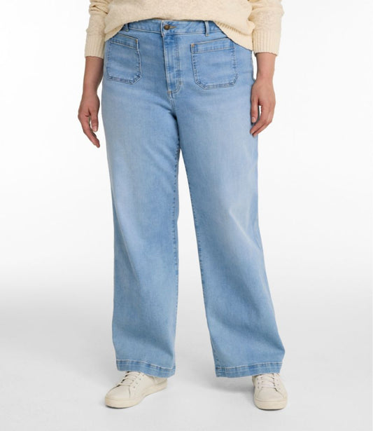 Women's L.L.Bean Go-Anywhere Jeans, Mid-Rise Ultimate Straight-Leg - US 5682