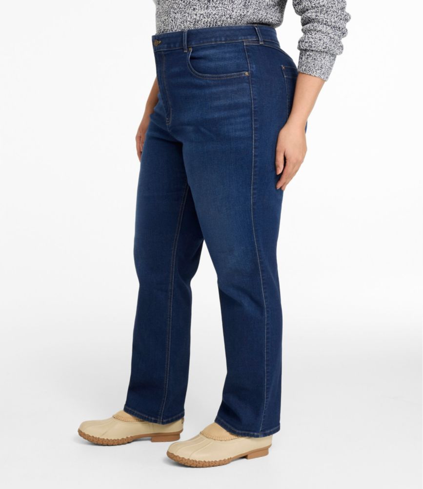 Women's L.L.Bean Go-Anywhere Jeans, Mid-Rise Ultimate Straight-Leg - US 3142