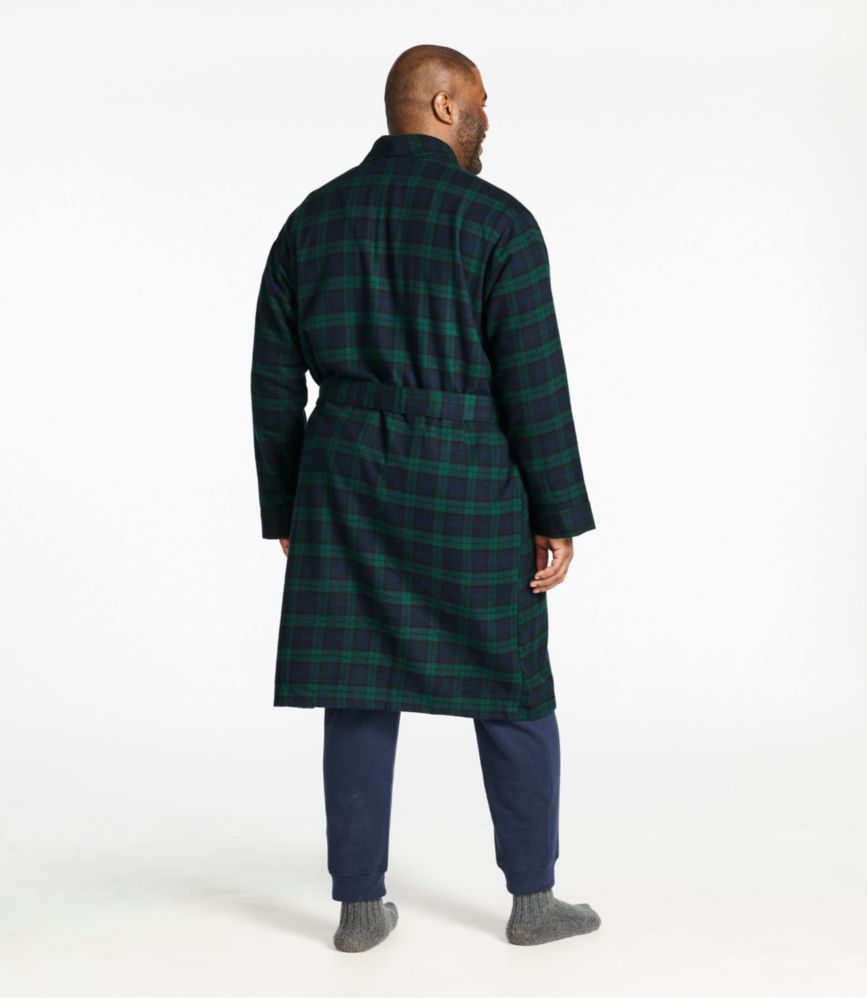 Men's Scotch Plaid Flannel Robe - US 1339
