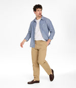 Men's Double L® Chinos, Natural Fit, Plain Front, Flannel-Lined - US 1912